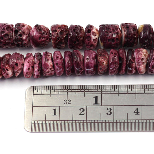 10mm Purple Spiny Rondelles