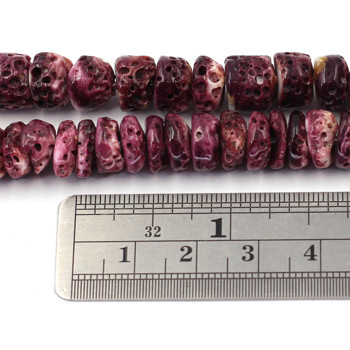 10mm Purple Spiny Rondelles
