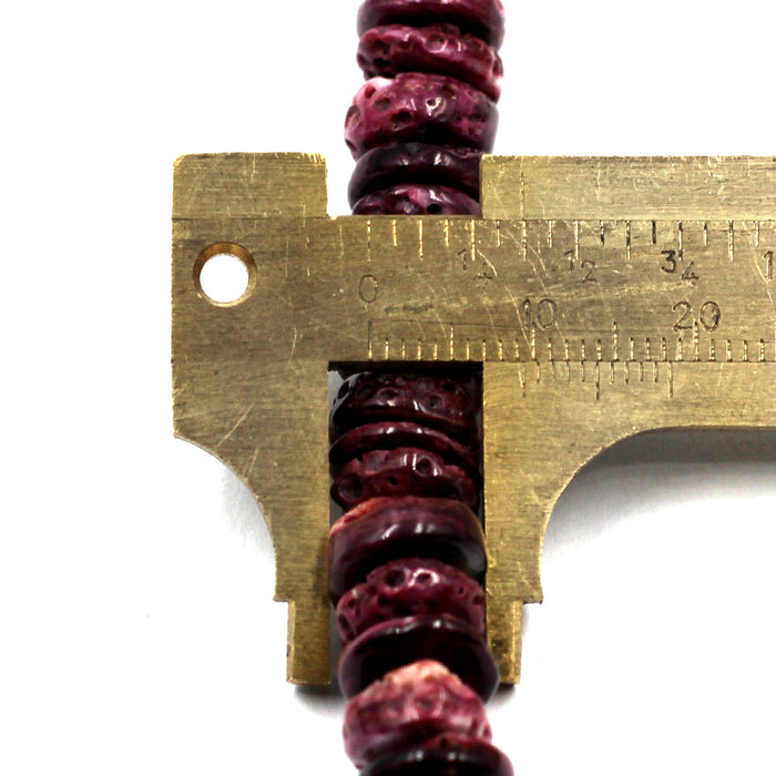 10mm Purple Spiny Rondelles