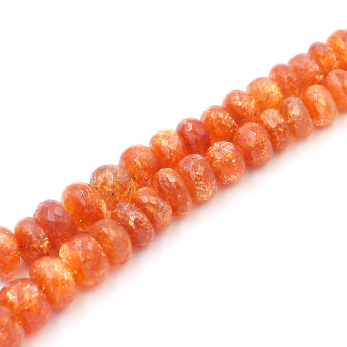 (sun002) Graduated Sunstone Beads