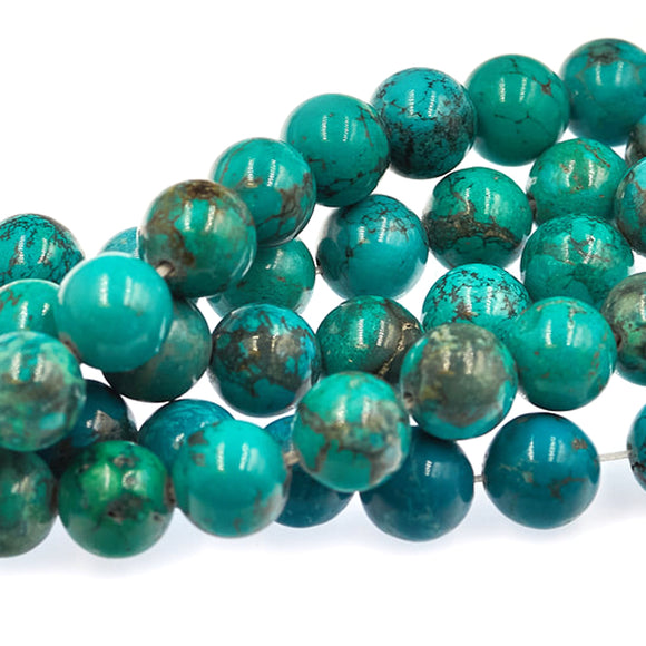 Turquoise 10mm rounds