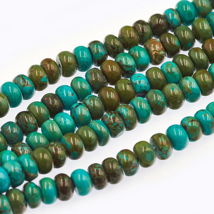 turquoise rondelles